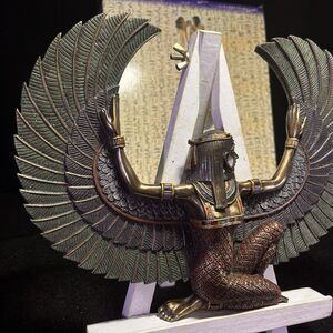 Figurine Statue Ancient Egypt Wings of Isis Mother of Pharoahs NEW with gift box